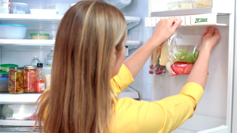Zip n Store - Your Refrigerator Organizer - Zip lock Bags Easy Fridge Organizer - Organizes 10 Bags, Perfect For Leftovers, Easy To See & Install, Access Food, Does not come with Tracks - Door - Image 3
